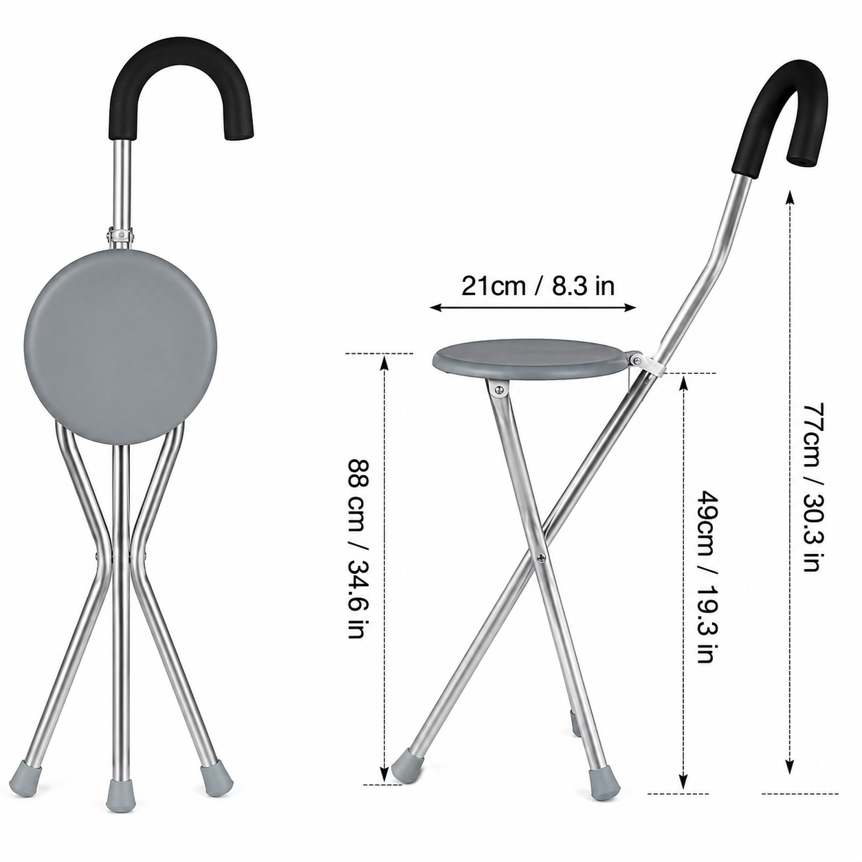 Baston Con Asiento Plegable