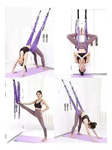 Cuerda de Yoga Aéreo Ajustable para Estiramiento e Inversión