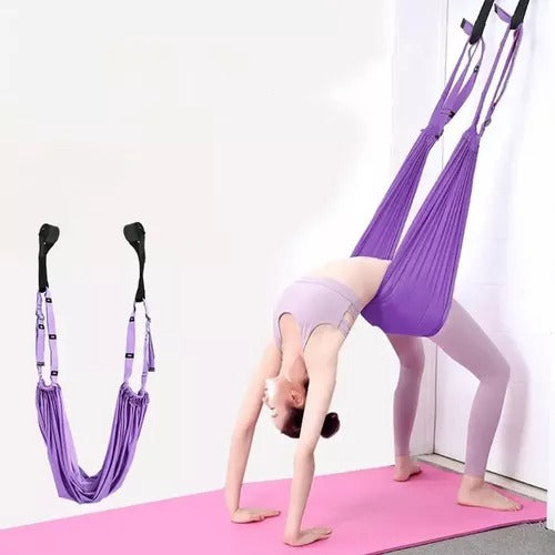Cuerda de Yoga Aéreo Ajustable para Estiramiento e Inversión
