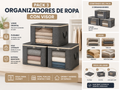Pack 3 Organizadores de Ropa con Visor