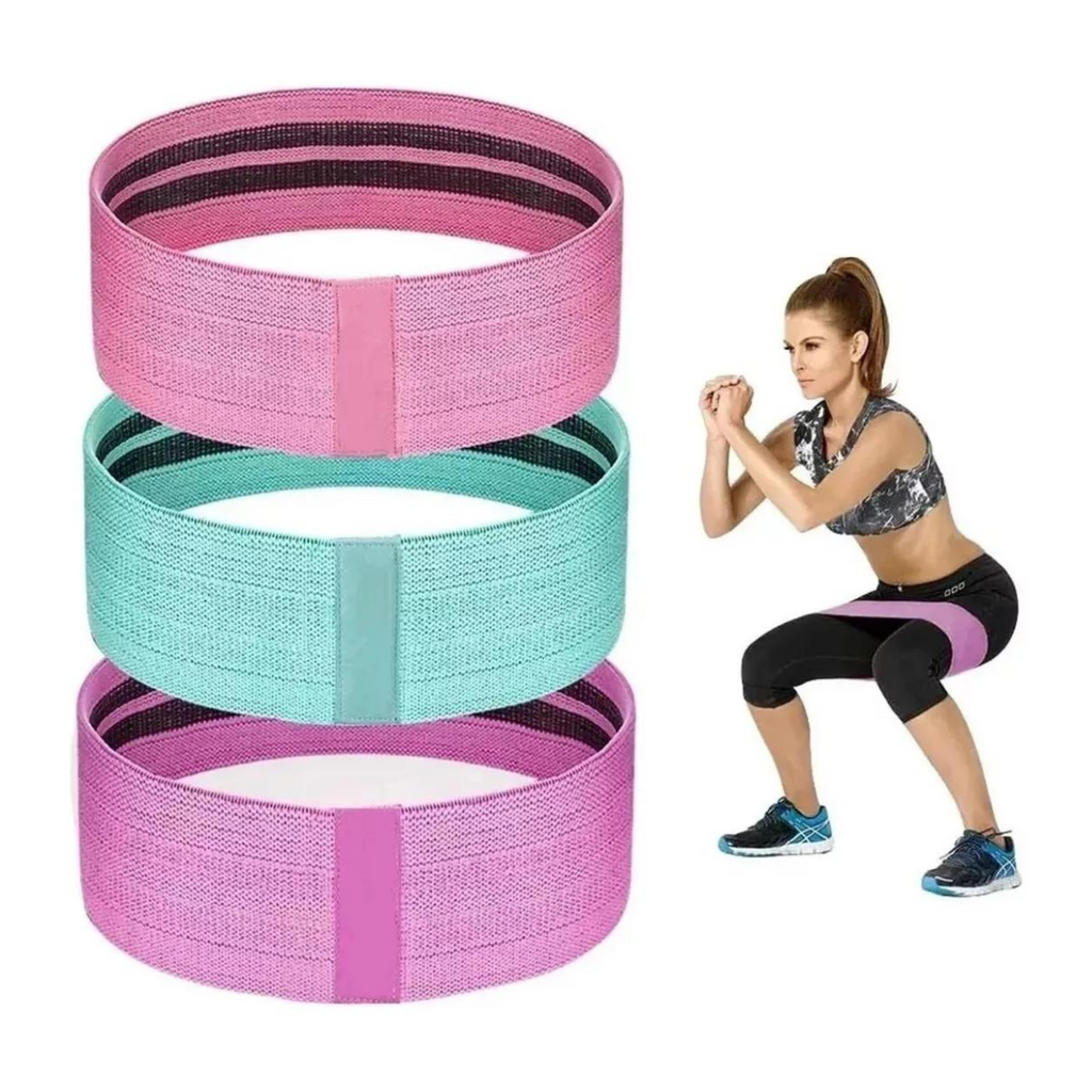 Set de 3 Bandas Elásticas de Fitness!