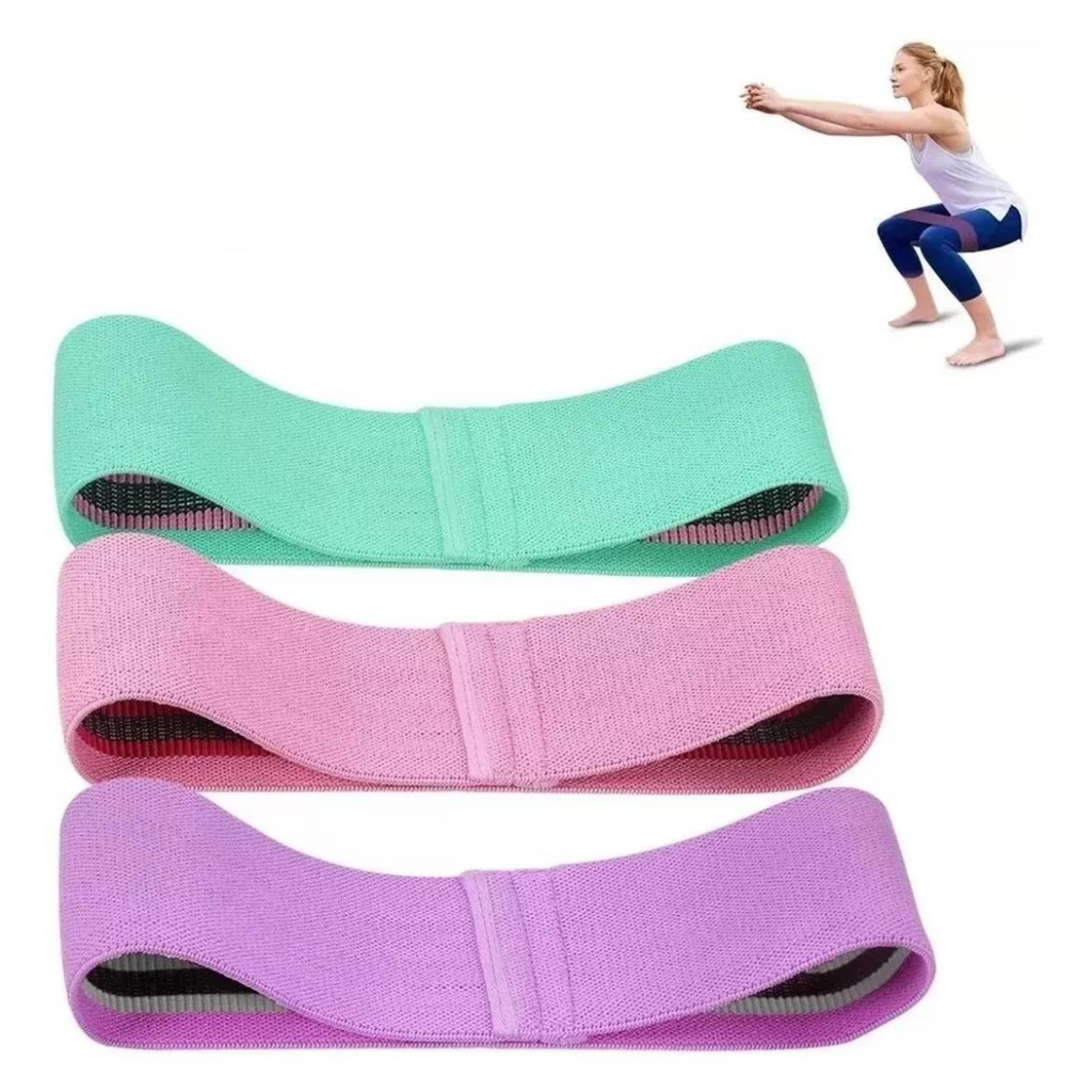 Set de 3 Bandas Elásticas de Fitness!