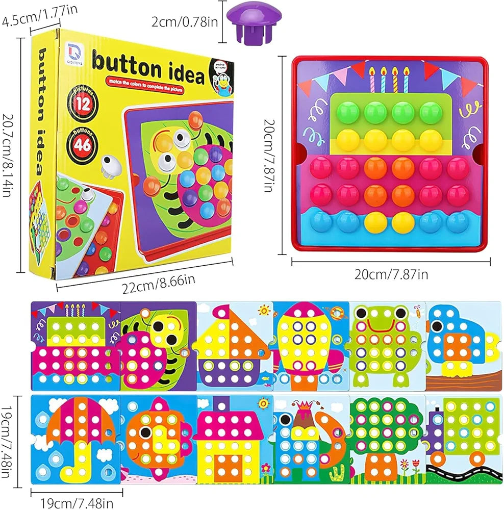 Juego Didactico Colores Button Idea