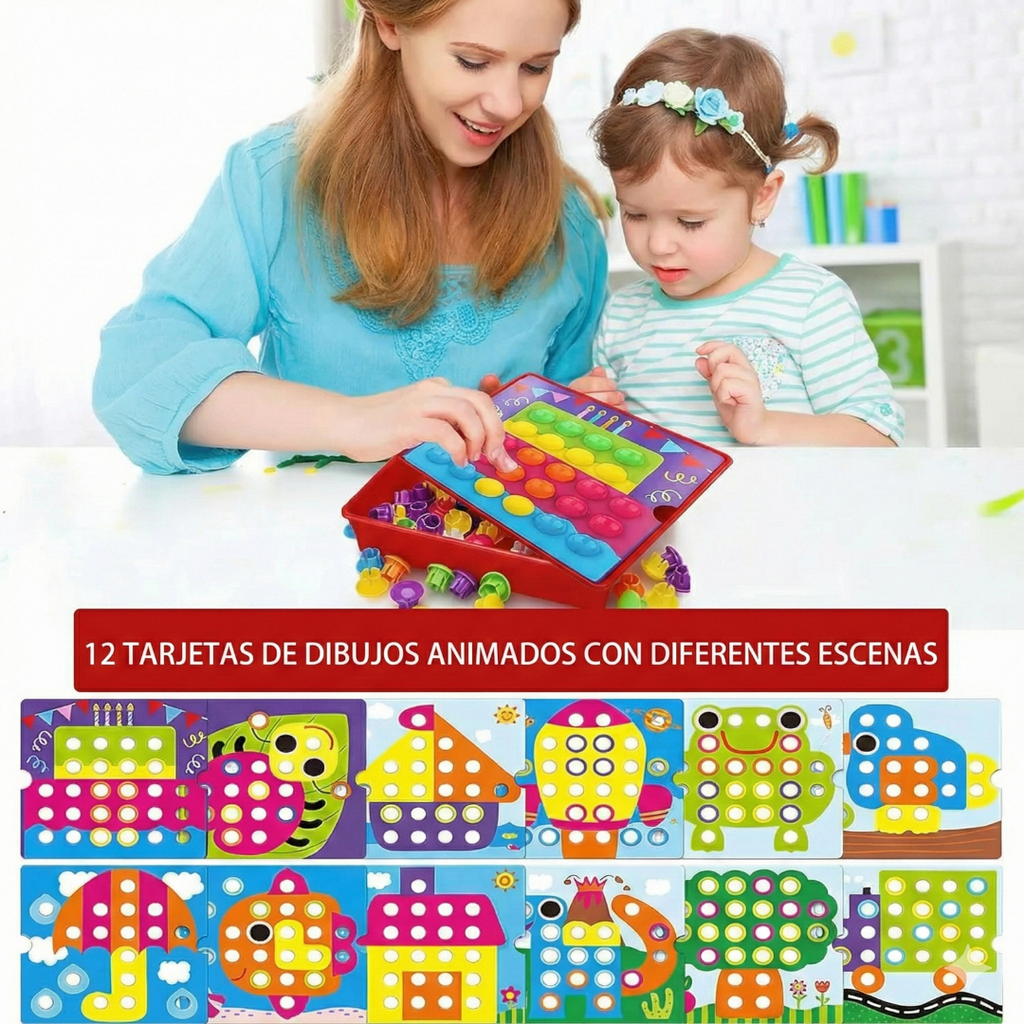 Juego Didactico Colores Button Idea