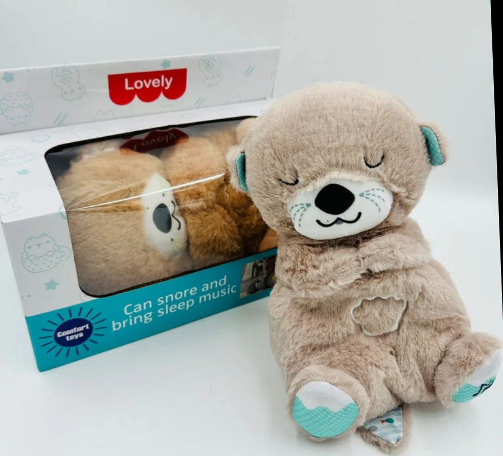 Peluche Nutria Respira En Caja Y Pilas