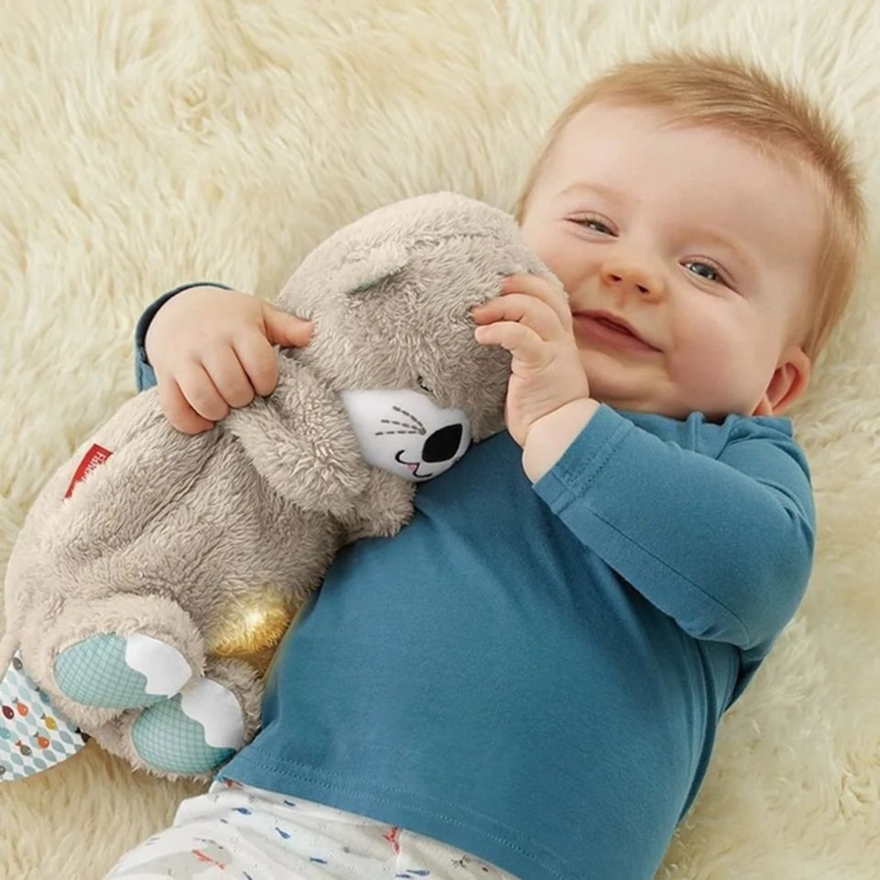 Peluche Nutria Respira En Caja Y Pilas