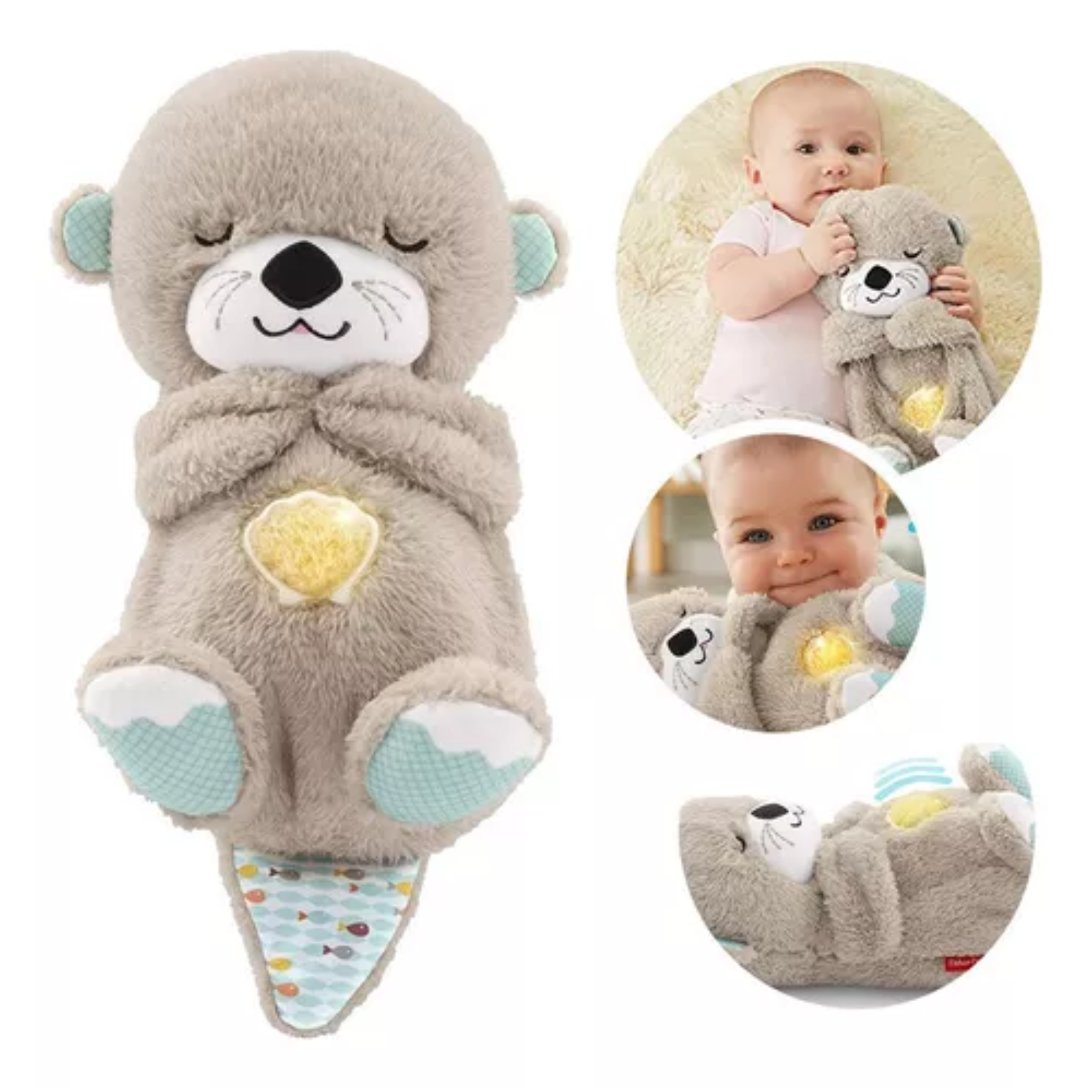 Peluche Nutria Respira En Caja Y Pilas
