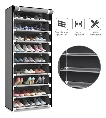 Zapatera Organizador Vertical 10 Niveles