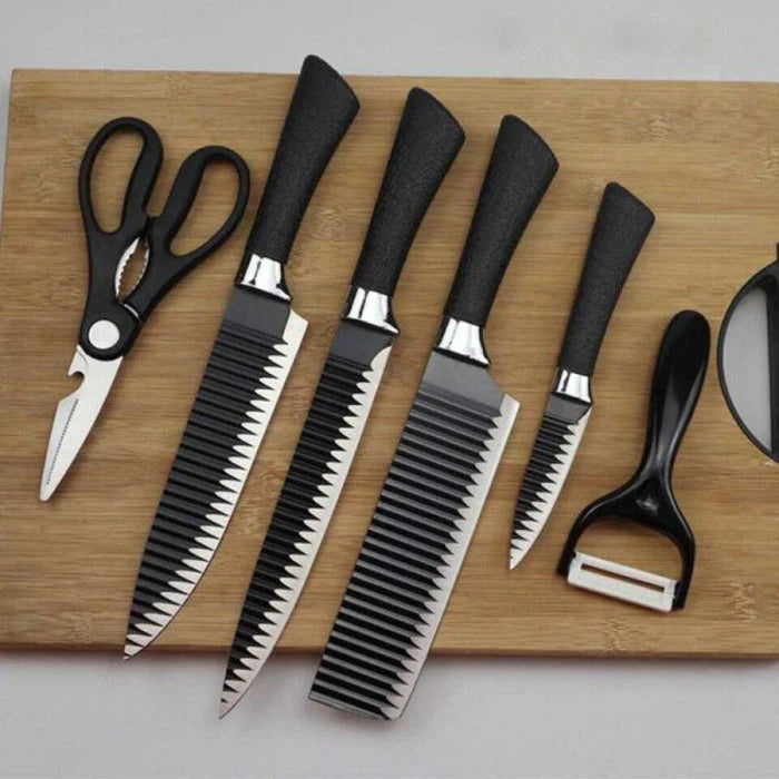 Set De Cuchillos Negro