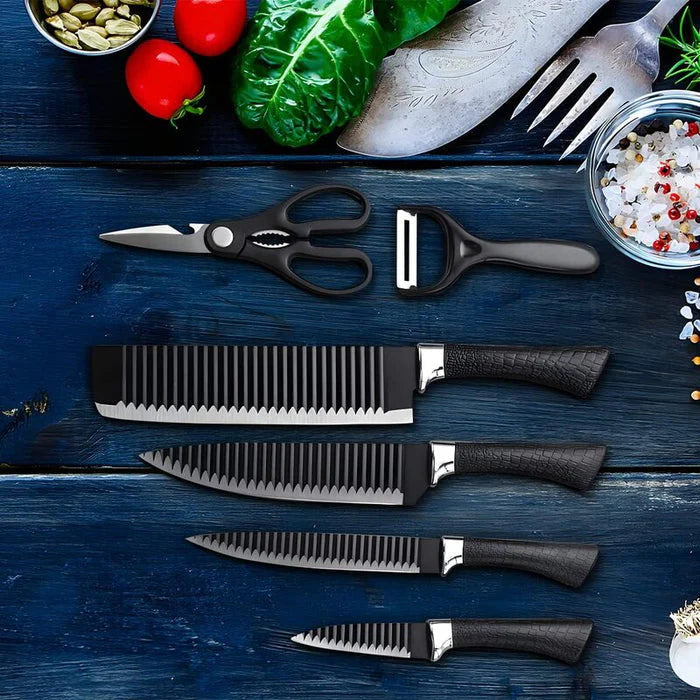 Set De Cuchillos Negro