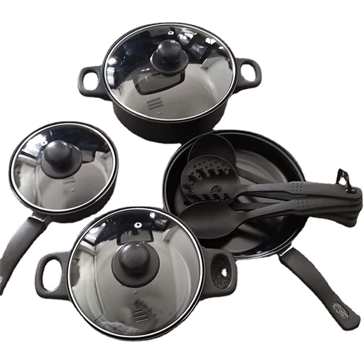 Set De Cocina Ollas Sarten 10 Pza